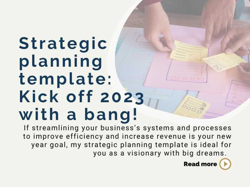 Strategic planning template: Kick off 2023 with a bang!