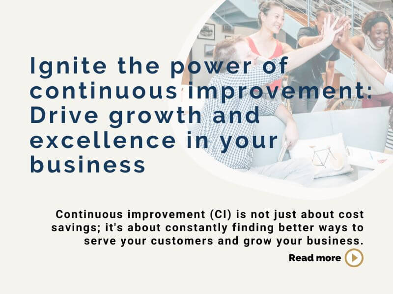Ignite the power of continuous improvement: Drive growth and excellence in your business